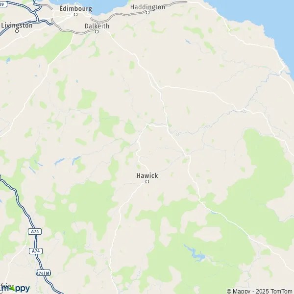 Map Hutton map of Hutton (TD15 1) and practical information